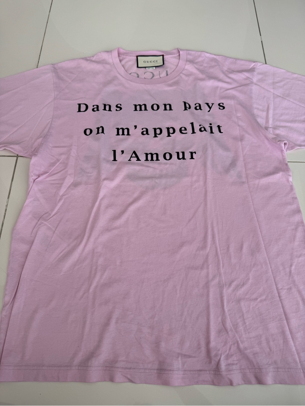 Gucci Pink Cotton Tee